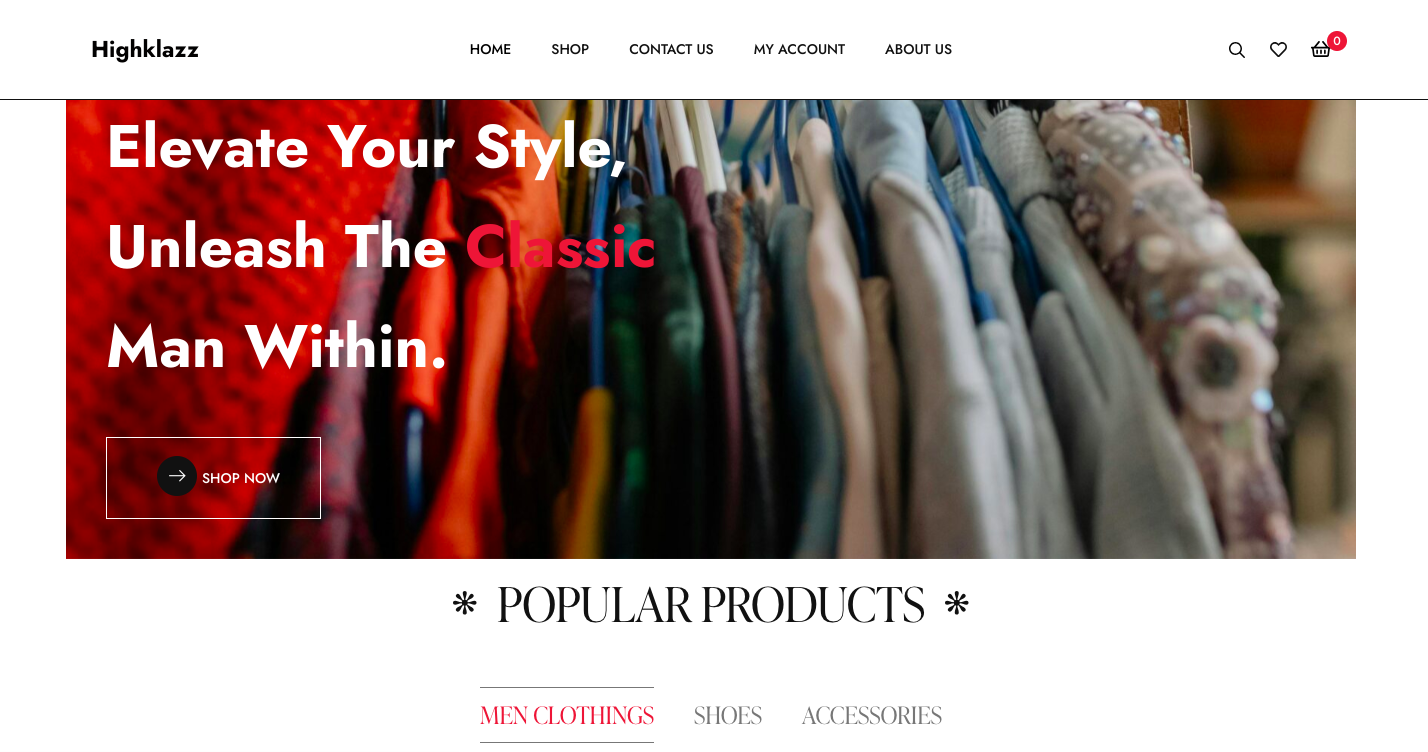 Highklazz β Menswear store